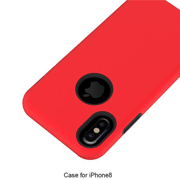 2 in 1 Durable Double Phone Case For iPhone 8