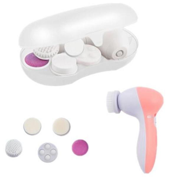 Clearance 5-in-1 Electric Facial Cleansing Brush and Massager Kit