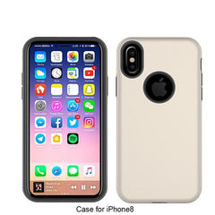 2 in 1 Durable Double Phone Case For iPhone 8